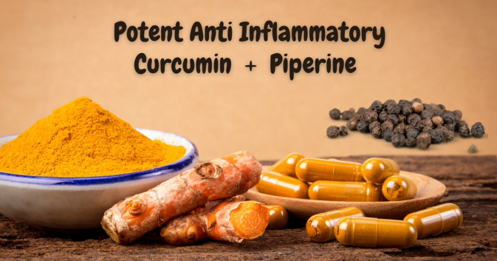 curcumin and piperine for managing Degeneration osteoarthritis