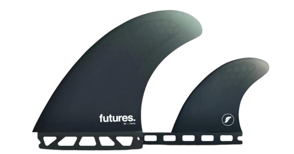 Futures T1 Fins Twin + Trailer Honeycomb.